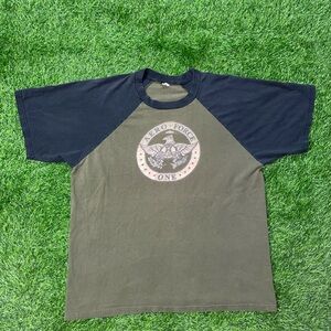 Vintage 90s Aerosmith aero force one raglan t shirt size large